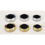 Screw-retained Rubber Feet with Aluminum Cover, TC series