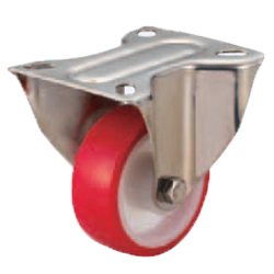 Casters - Medium Load - Wheel Material: Urethane - Fixed Type