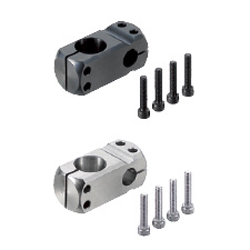 Compact Strut Clamps - Unequal Dia., Perpendicular Configuration