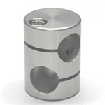 Round Pipe Joint Same-Diameter Hole Type with 45° Cross Hole (2 Point Top- and-Bottom Fastening)