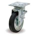 'Steel Plate Swivel Casters with Stopper JB Fittings F/JB'